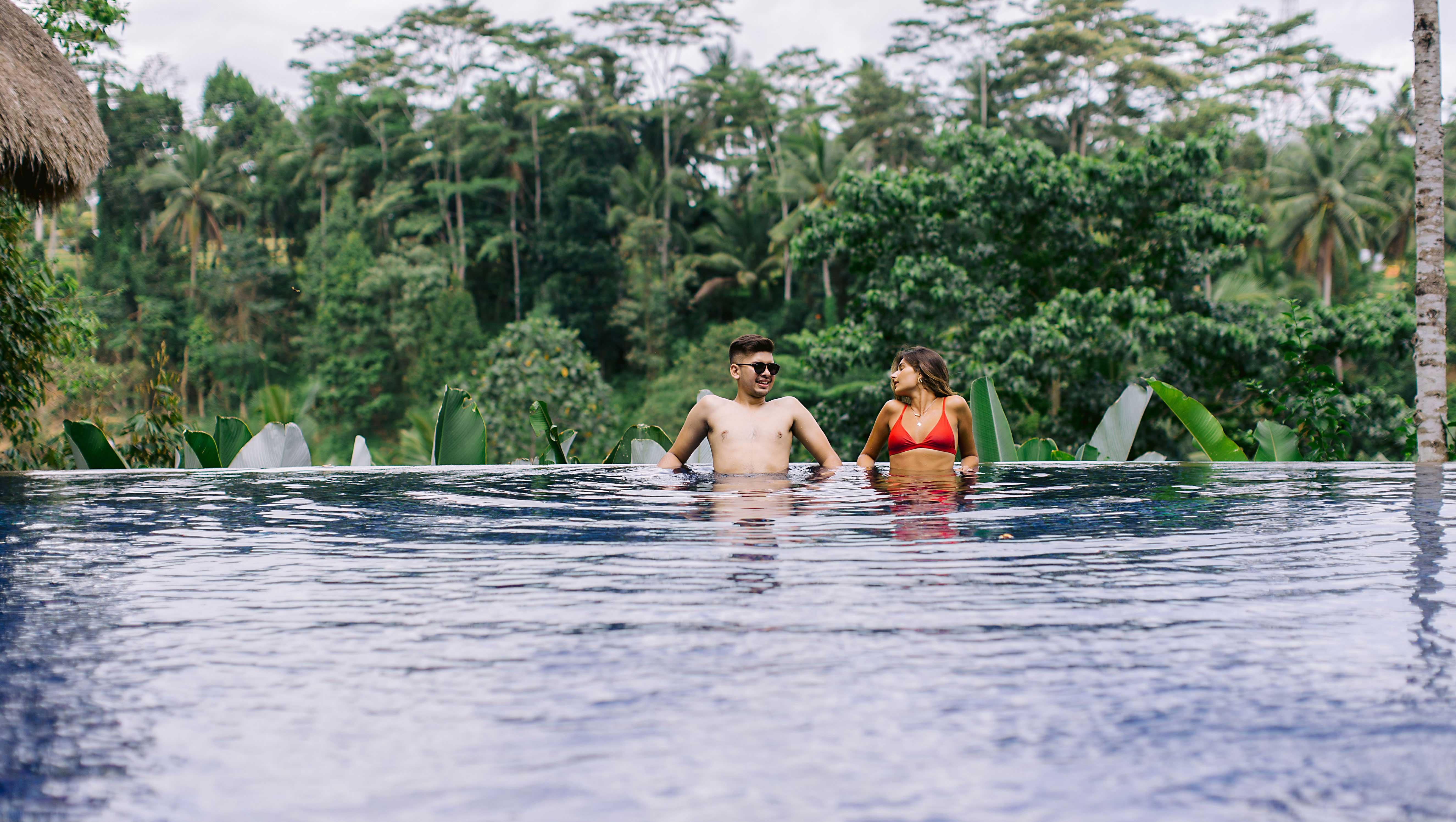 Tejaprana Resort & Spa Ουμπούντ Εξωτερικό φωτογραφία Tourists at the Blue Lagoon