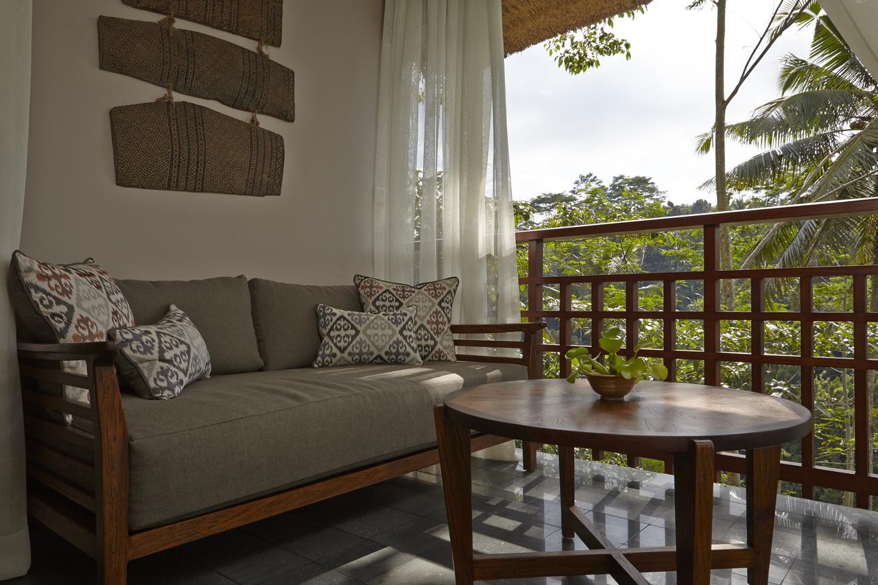 Tejaprana Resort & Spa Ουμπούντ Εξωτερικό φωτογραφία A living room in a villa at the resort